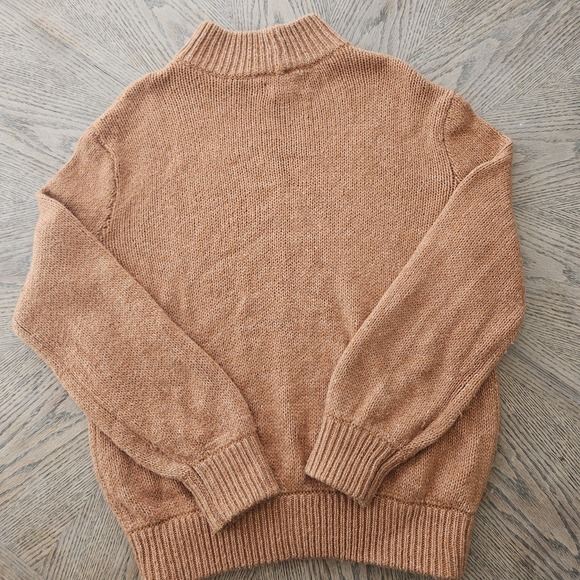 Aerie Sweater Womens Small Oversized Long Sleeve Mock Neck Preppy Pullover - Picture 16 of 16